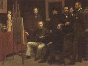 Henri Fantin-Latour A Studio in the Batignolles Quarter china oil painting artist